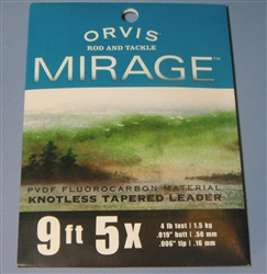 Orvis 9' Mirage Fluorocarbon Knotless Leaders 2 Pack