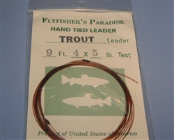 Flyfisher's Paradise 12' Hand Tied Trout Leader