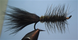 Woolly Bugger, Black/Olive (weighted)