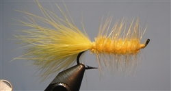Woolly Bugger, Yellow (weighted)